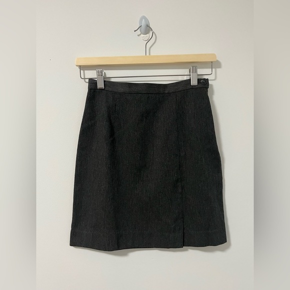 Gap Vintage Grey Mini Skirt Academia - Picture 1 of 8